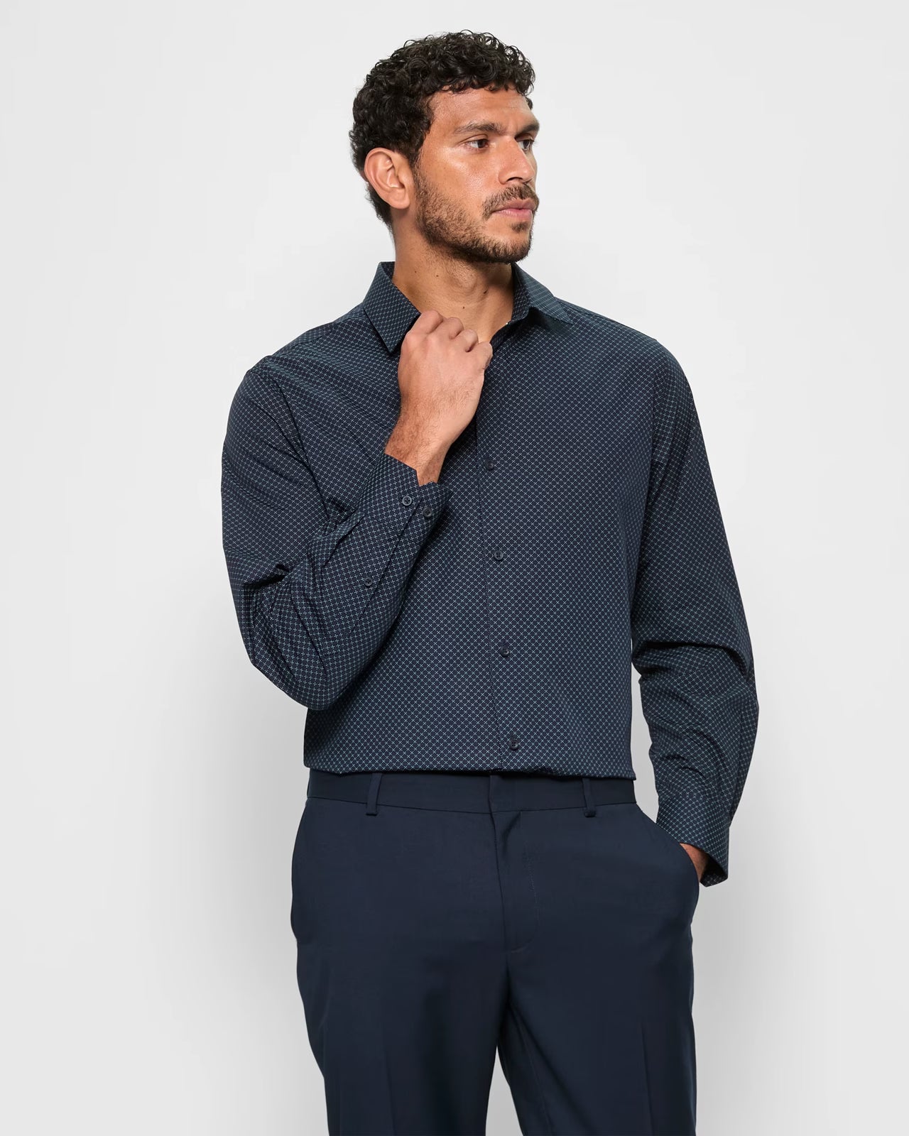 Gull Clothing Articles #7423 Cotton Long Sleeve Print Shirt