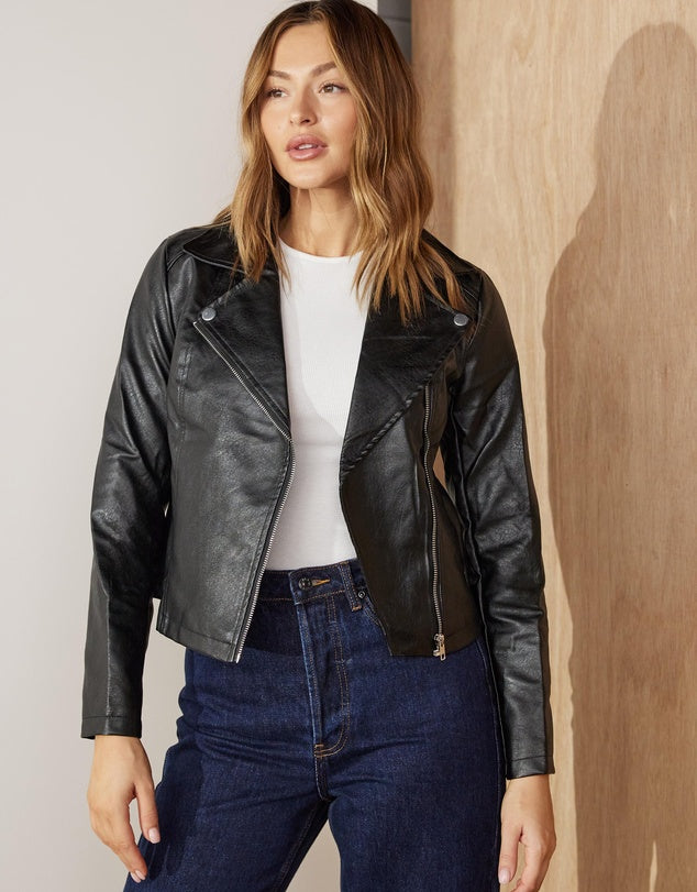 Gull Clothing Articles #7434 Harper PU Biker Jacket